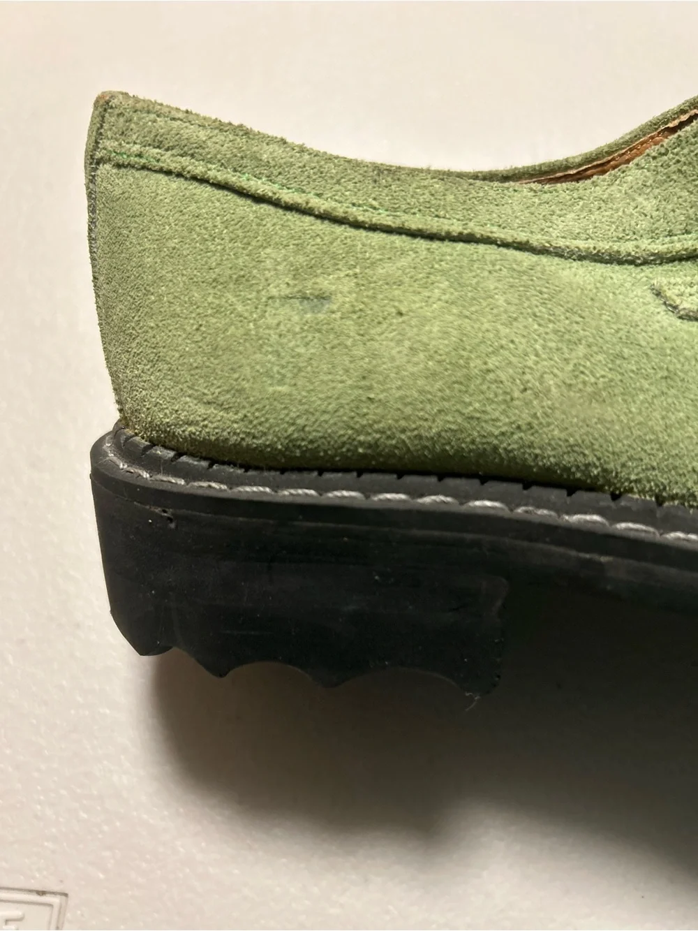 John Fluevog Leather and Suede Platform Shoes - Size 7 - Very Rare
